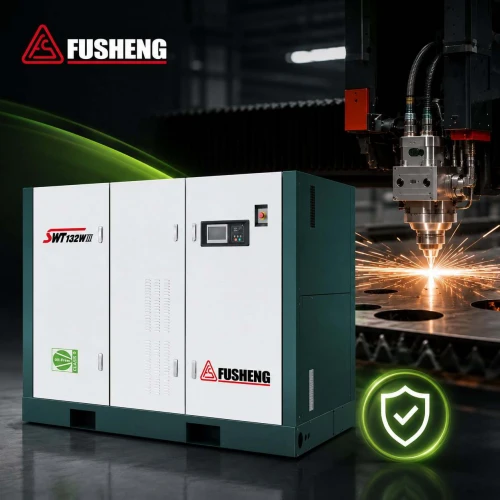 Máy Nén Khí Fusheng Cho Dây Chuyền Cắt Laser: Chọn Dòng Nào Để Khí Luôn Sạch, Đường Cắt Luôn Đẹp