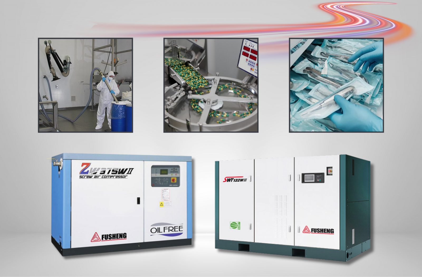 Ứng dụng của máy nén khí Fusheng