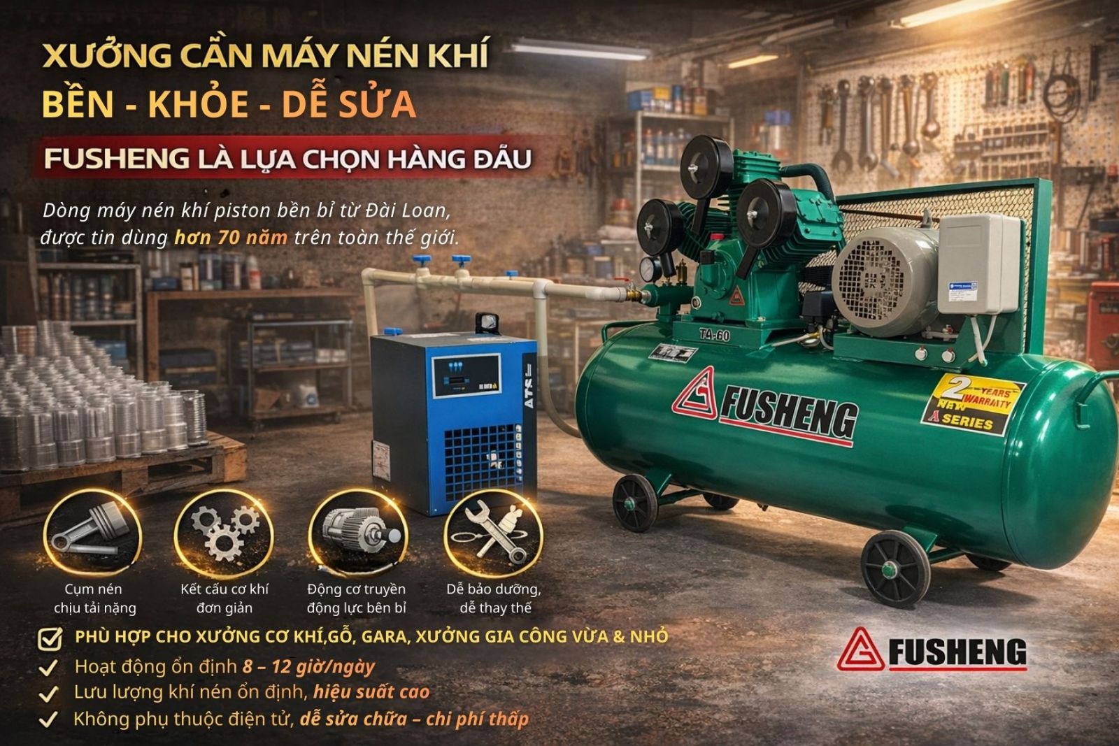 Máy piston Fusheng
