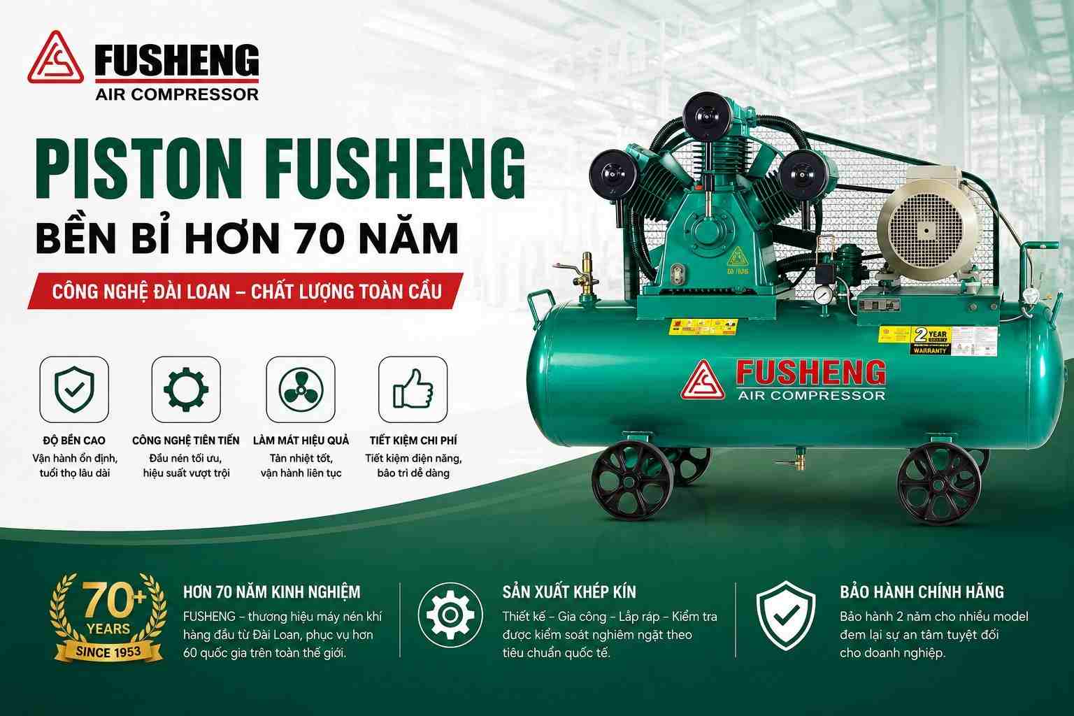 Máy nén khí piston fusheng